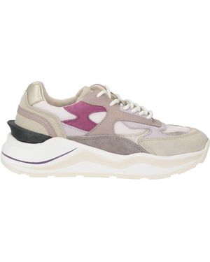 Date Sneakers Leather, Textile Fibers - Pink