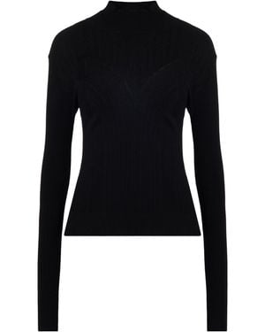 Caractere Rollkragenpullover - Schwarz