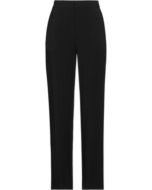 Gauchère Straight-Leg Viscose Crepe Pants - Black
