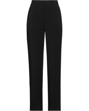 Gauchère Straight-Leg Viscose Crepe Pants - Black