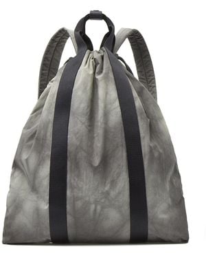 COS Tie-dye Print Drawstring Backpack - Nylon - Grey