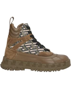 Versace Ankle Boots Calfskin - Brown