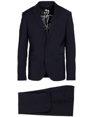 Moschino Couture Suit Polyester, Wool, Elastane - Blue