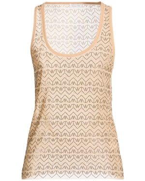 Patrizia Pepe Top Polyester, Elastane - Natural