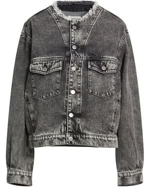 ViCOLO Denim Couture Denim Outerwear Cotton - Gray