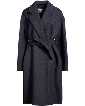 Max Mara Midnight Coat Virgin Wool - Blue