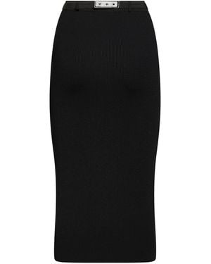 Elisabetta Franchi Midi Skirts - Black