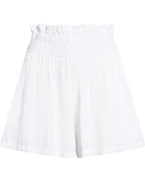 120% Lino Shorts & Bermuda Shorts Linen - White