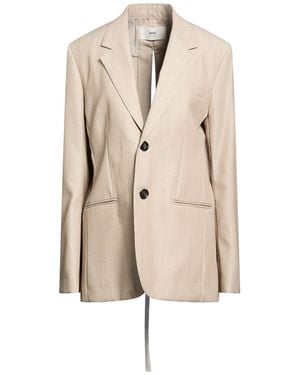 Ami Paris Blazer Virgin Wool - Natural