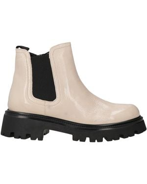 Melluso Cream Ankle Boots Leather - Natural