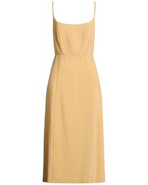 Beatrice B. Midi Dress Lyocell, Acetate, Silk - Natural