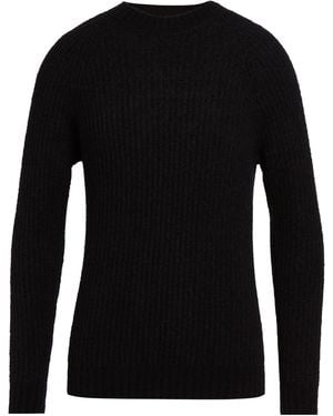 Irish Crone Jumper Virgin Wool, Cotton, Polyamide - Black