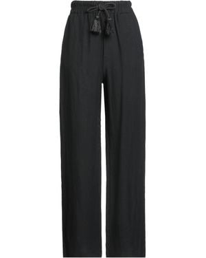 Alpha Studio Trousers Linen, Viscose - Black