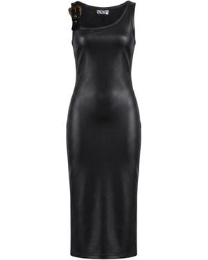 Versace Jeans Couture Midi Dress Polyester, Elastane - Black