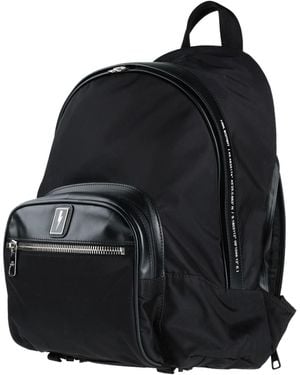 Neil Barrett Backpack Textile Fibers, Soft Leather - Black