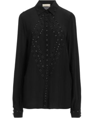 Elie Saab Shirt Silk - Black