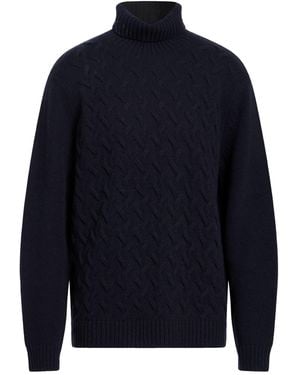 SEVENTY VENEZIA Midnight Turtleneck Wool, Polyamide - Blue