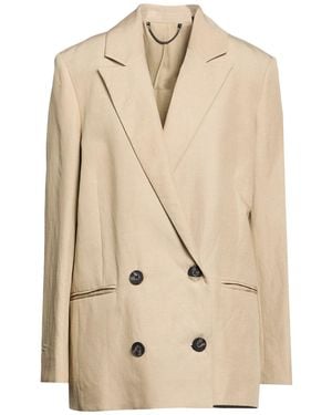 AllSaints Khaki Blazer Tencel, Linen - Natural