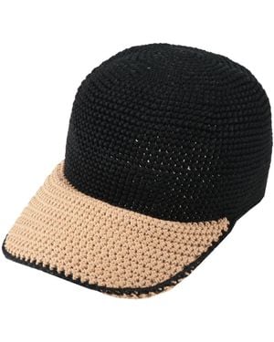 Agnona Hat Cotton - Black