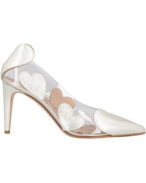 Red(V) Court Shoes Leather, Plastic - White