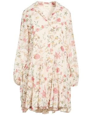 ViCOLO Cream Mini Dress Polyester - Natural