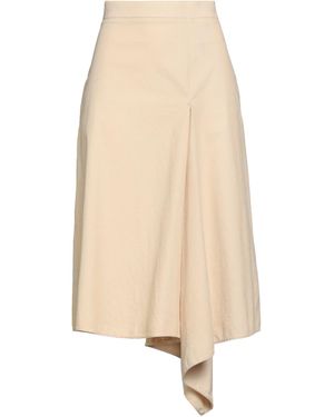Berwich Midi Skirt Cotton, Elastane - Natural