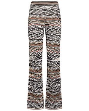 Missoni Trousers Viscose, Wool, Polyamide, Elastane - Grey
