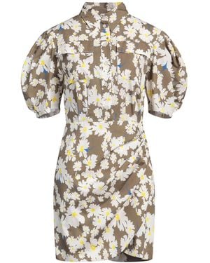 MSGM Military Mini Dress Cotton - White