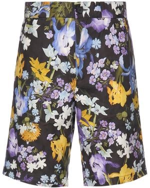 Erdem Shorts & Bermuda Shorts Linen - Blue