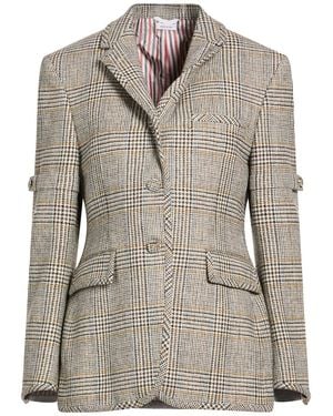 Thom Browne Ivory Blazer Wool - Gray