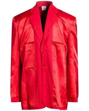Vetements Blazer Cotton - Red