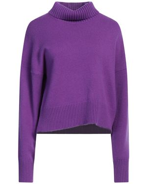 Maje Turtleneck Cashmere, Polyamide, Elastane - Purple