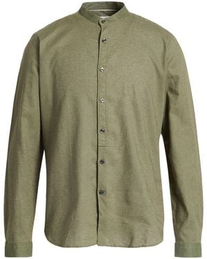 CALIBAN 820 Military Shirt Linen, Cotton - Green