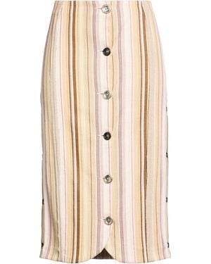 FEDERICO CINA Midi Skirt Cotton - Natural