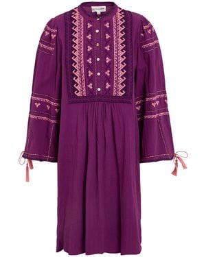 Antik Batik Mini Dress - Purple