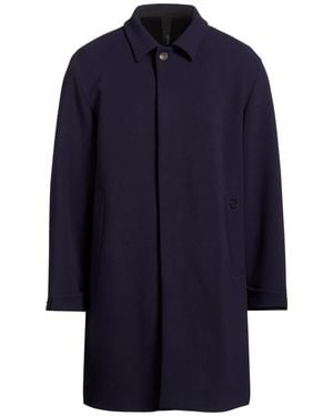 Hevò Coat Polyester, Elastic Fibers - Blue