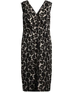 Clips Midi Dress Cotton, Polyamide, Polyester, Elastane - Black