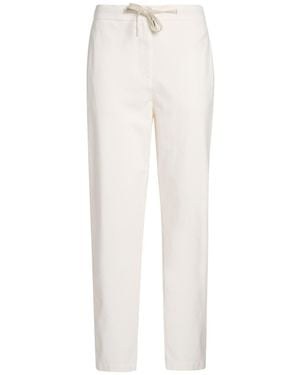 Eleventy Pants Cotton, Polyamide, Elastane - White