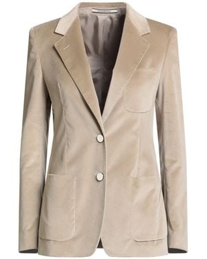 Tagliatore 0205 Blazer Cotton, Elastane - Natural