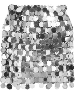 Rabanne Mini Skirt - Grey