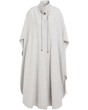 Emporio Armani Cape Wool, Viscose, Polyamide - White