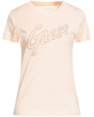 Guess T-Shirt Cotton - Natural