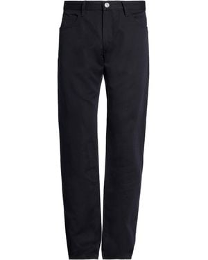 Giorgio Armani Midnight Trousers Linen, Cotton - Blue