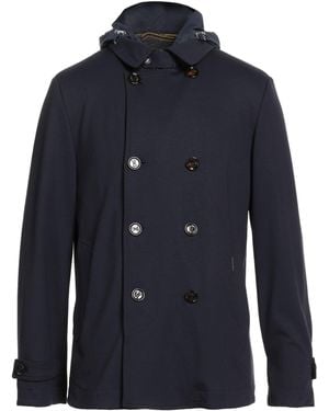 Moorer Midnight Overcoat & Trench Coat Viscose, Polyamide, Elastane - Blue