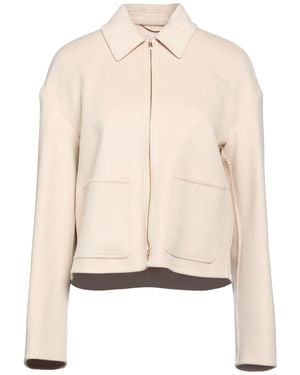 Agnona Jacket Cashmere, Metal - Natural