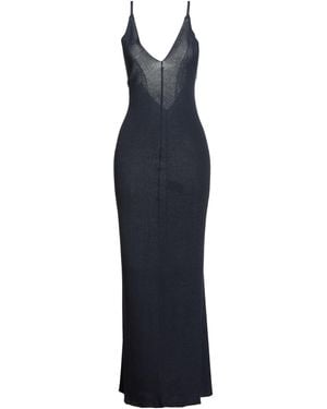 Theory Midnight Maxi Dress Viscose, Acrylic - Blue