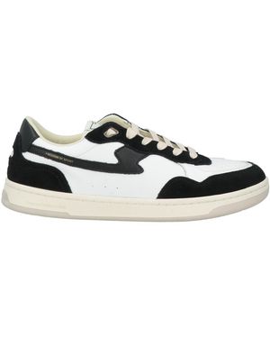 Stepney Workers Club Trainers Leather, Textile Fibres - White