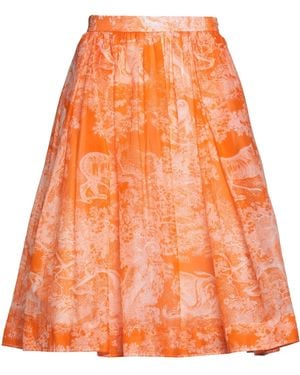 Dior Midi Skirt - Orange