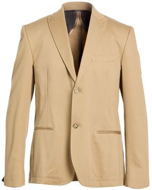 Daniele Alessandrini Blazer Cotton, Elastane - Natural