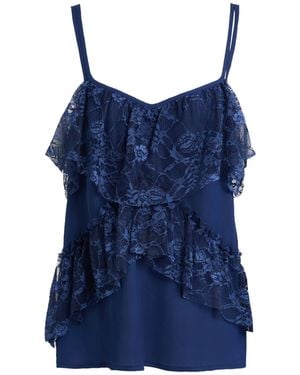 Rebel Queen Top Polyester - Blue